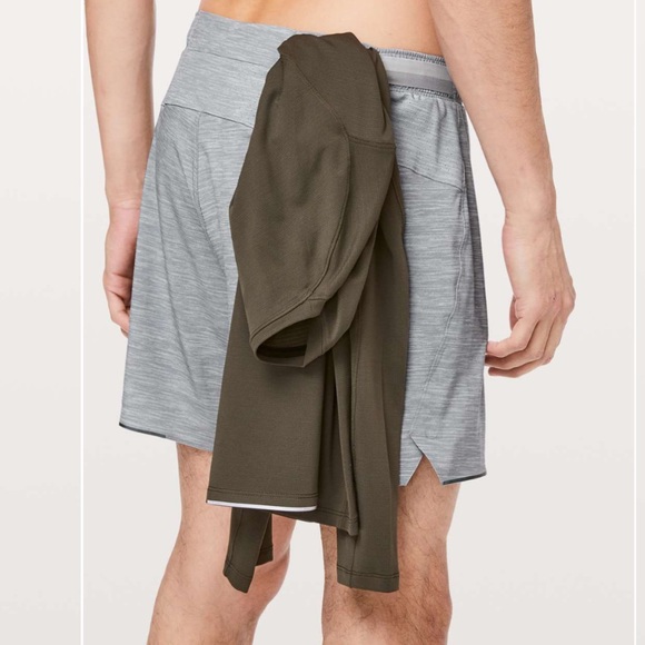 Lululemon Surge Short Lined Heather Allover Sea Salt - Picture 2 of 10